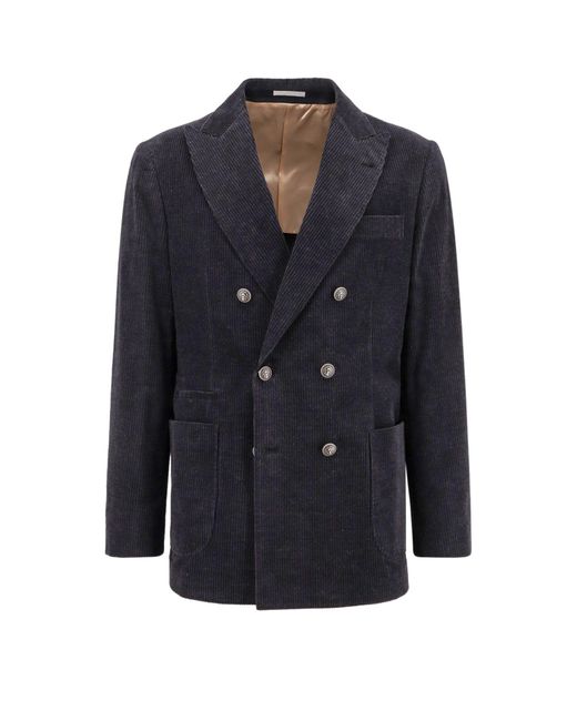 Giacca di Brunello Cucinelli in Blue da Uomo