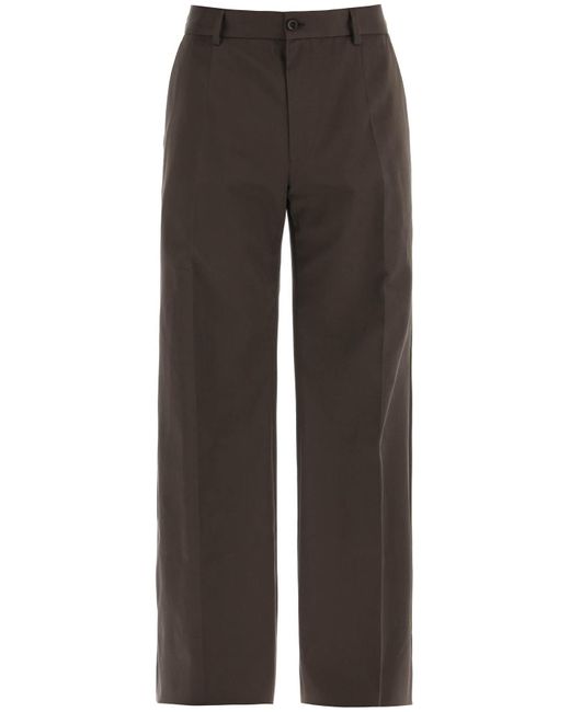 Dolce & Gabbana Gray Tailored Cotton Trousers For for men