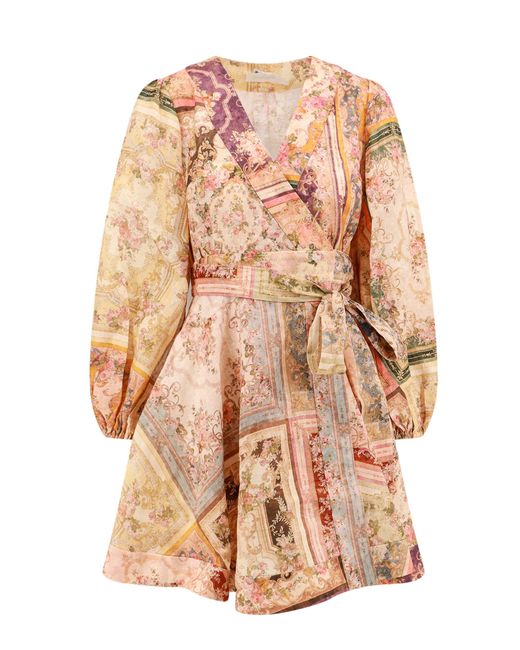Abito August Wrap di Zimmermann in Pink