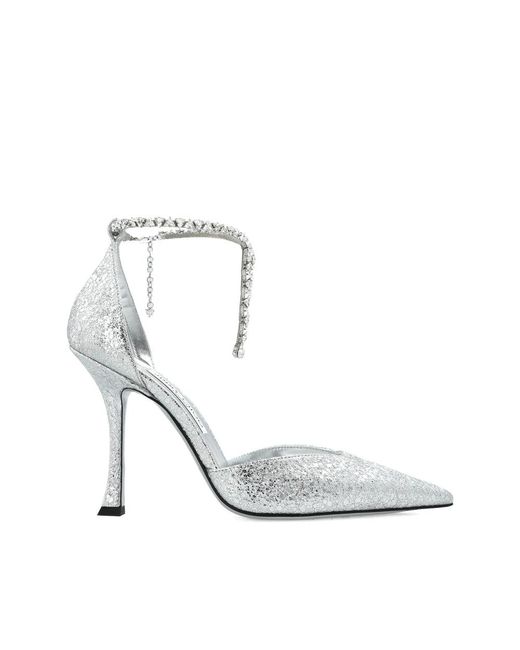 Jimmy Choo White Jimmy Choo Silver Women