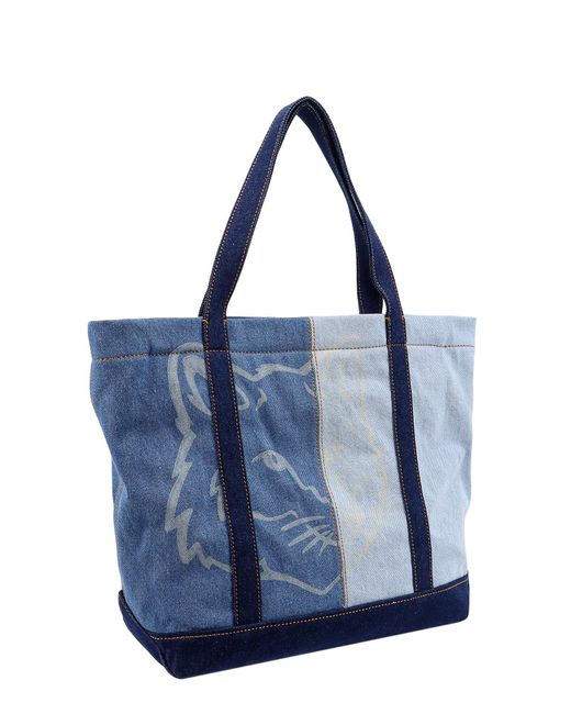 Maison Kitsuné Blue Shoulder Bag
