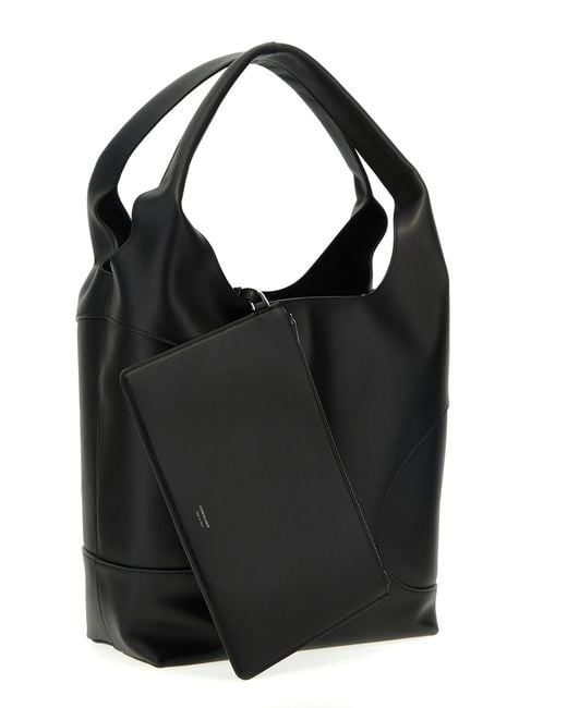 Ferragamo Black Cut-out Shopping Bag Tote Bag