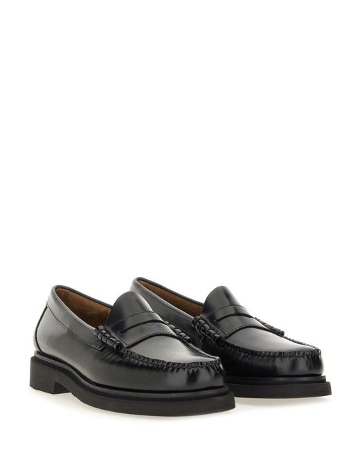 G.H.BASS Black Moccasin "Weejuns Step Larson Penny for men
