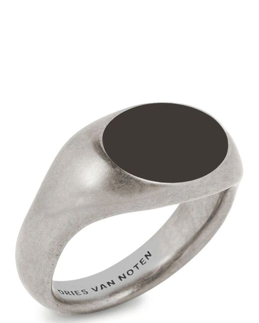 Stone Signet Gioielli Nero-Uomo di Dries Van Noten in Black da Uomo