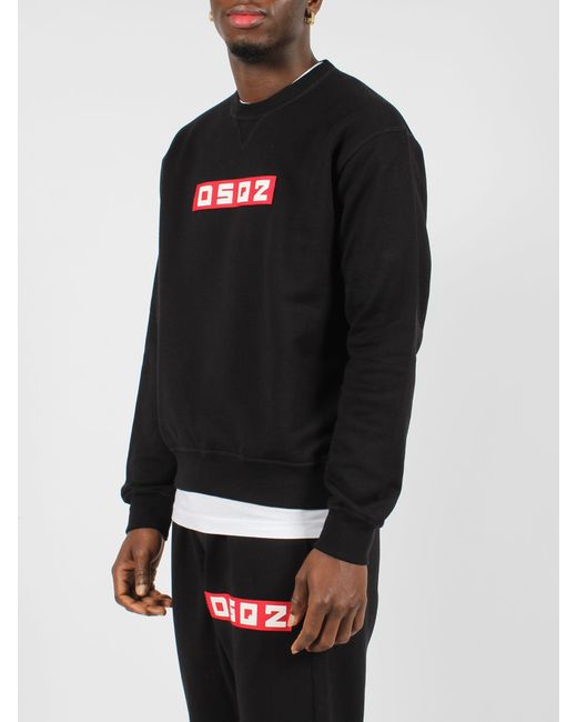 DSquared² Black Dsq2 Cool Fit Crewneck Sweatshirt for men