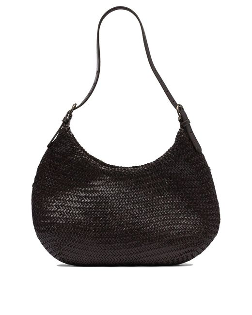 Luna Mezza 3Mm Diagonal Moon Shape Hobo 35X27X7 Cm Borse A Spalla Marrone-Donna di Dragon Diffusion in Black