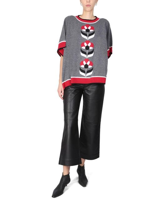 Moschino Gray Wool Jersey