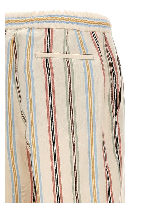 Striped Pantaloni Multicolor di Etro in Natural da Uomo