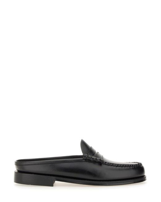 G.H.BASS Black Weejun Larson" Moccasins for men