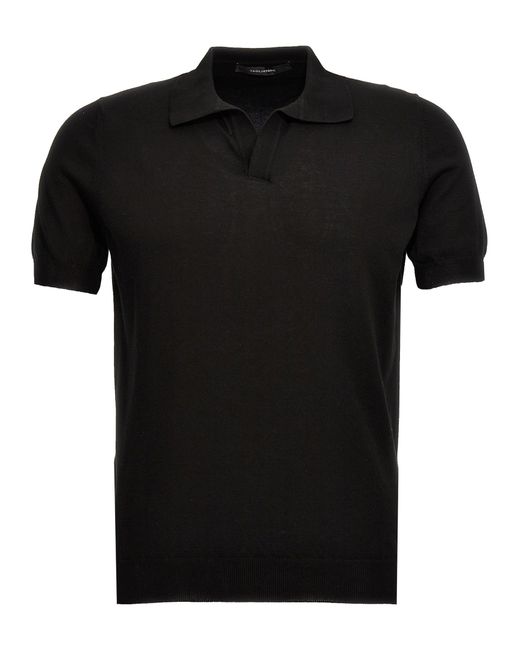 Shirt Polo Nero di Tagliatore in Black da Uomo
