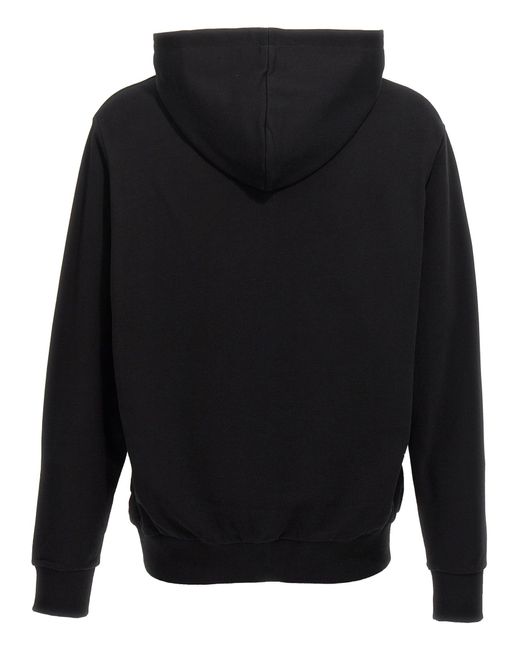 Balmain Blue Logo Print Hoodie Sweatshirt for men