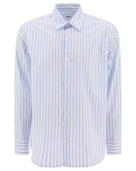 NN07 Blue "Freddy" Shirt for men