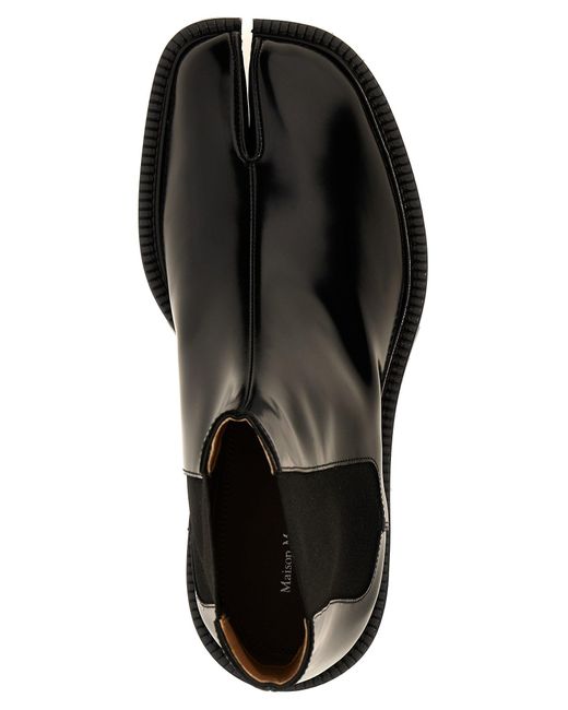 Tabi Flat Shoes Nero di Maison Margiela in Black da Uomo