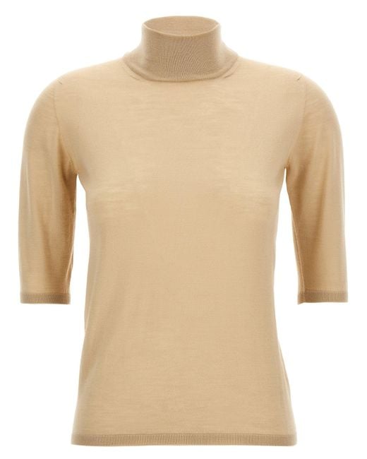 Max Mara Natural 'Cecina' Turtleneck Sweater