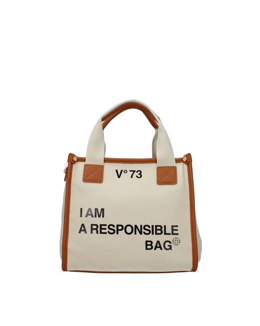 V73 Metallic Handbags Responsibility Bis Fabric Leather
