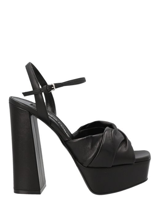 Sergio Rossi Black 'Amber' Sandals
