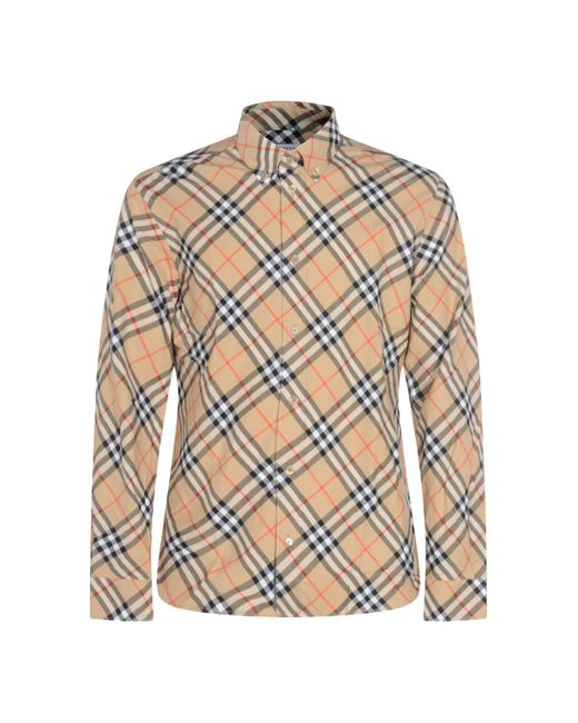 Shirts Light And Natural-Uomo di Burberry in Multicolor da Uomo