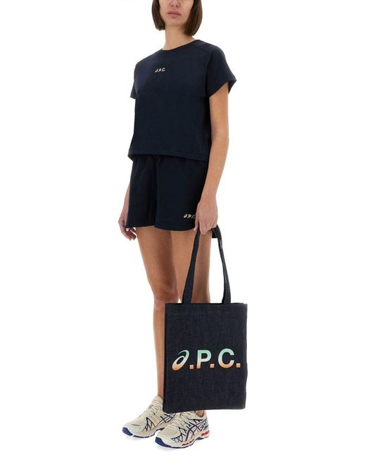 Asics x A.P.C. Blue Cloud Tshirt