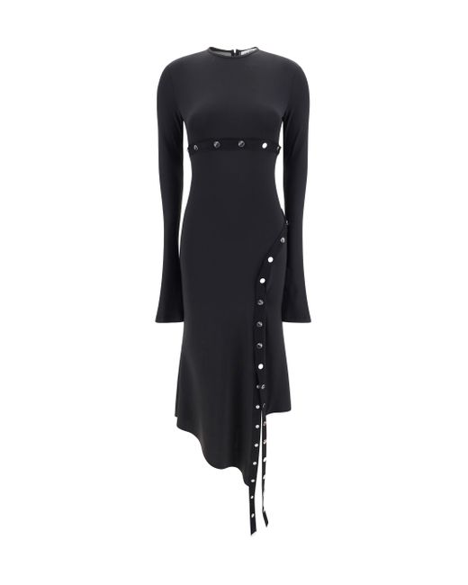 The Attico Black Midi Dress