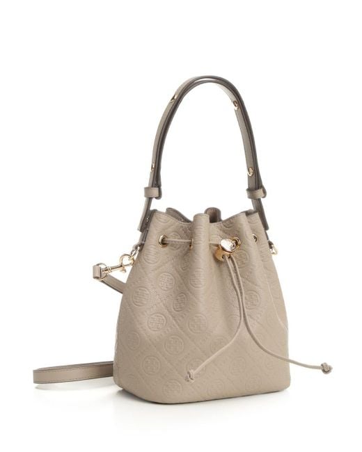 Tory Burch Natural T Monogram Handbags