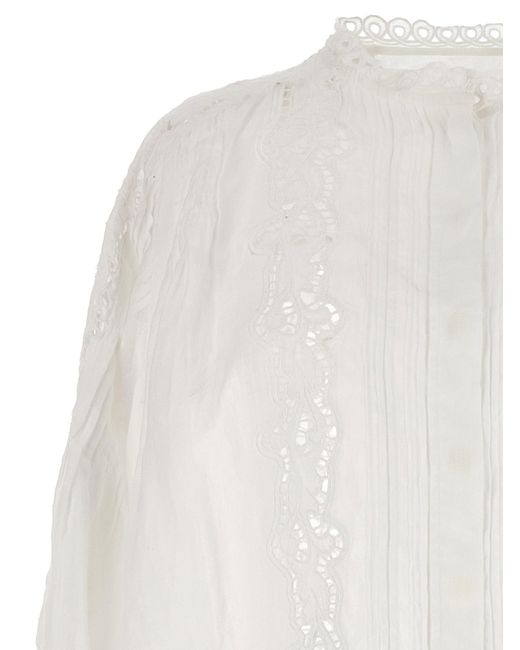 Isabel Marant White Kubra Shirt, Blouse