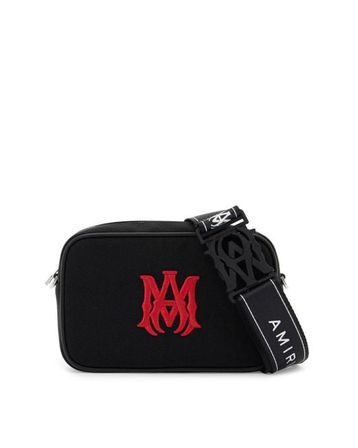 Amiri Canvas Camera Bag With Adjustable Strap in Red for Men Amiri Canvas Camera Bag With Adjustable Strap in Red for Men