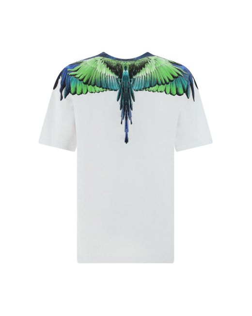 T-Shirt Icon Wings di Marcelo Burlon in Blue da Uomo