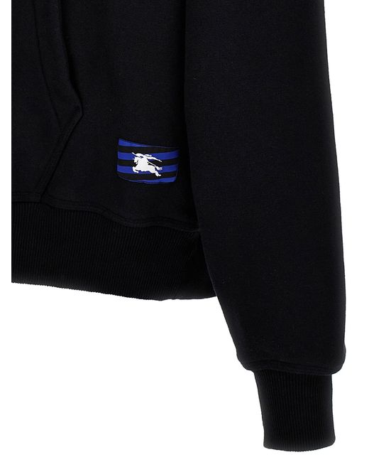 Burberry Blue Equestrian Knight Design Sweatshirt for men