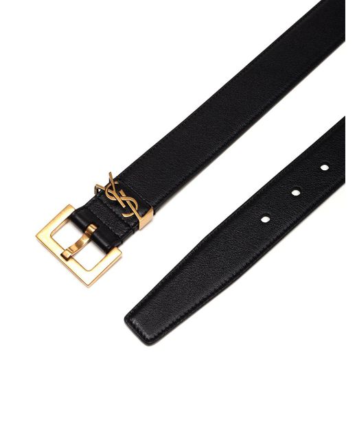 Saint Laurent White Ysl Belts