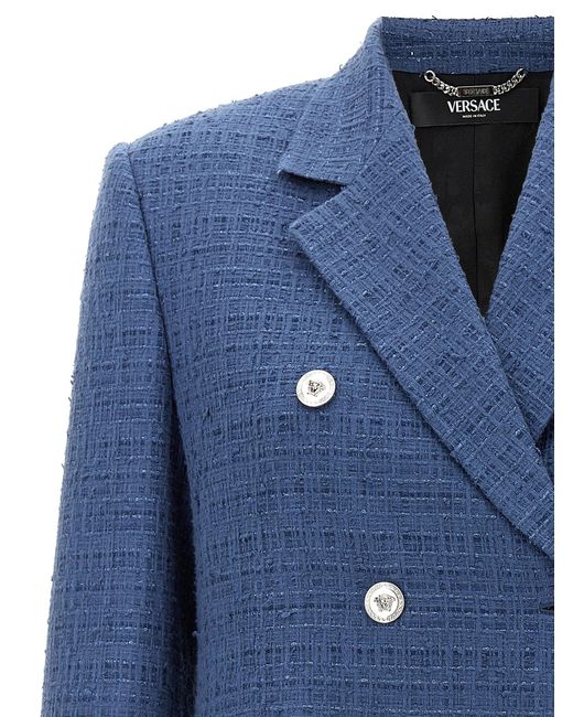 Versace Blue Cobalt Blend Blazer