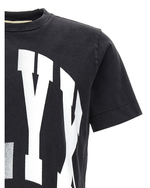 Alyx Logo Print T Shirt Nero di 1017 ALYX 9SM in Black da Uomo