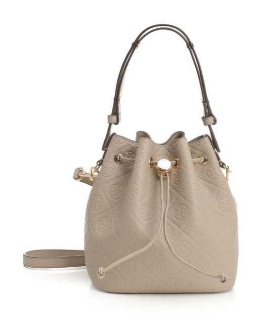 Tory Burch Natural T Monogram Handbags