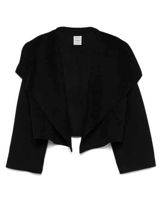 Totême  Black Signature Double Wool Jacket