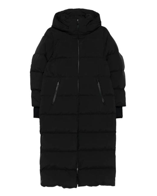 Piumino Lungo 2Layers Con Cappuccio-Donna di Herno in Black