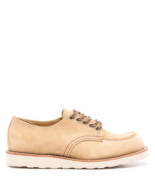 Red Wing Natural 8079 Shop Moc Toe Oxford Laced Up for men