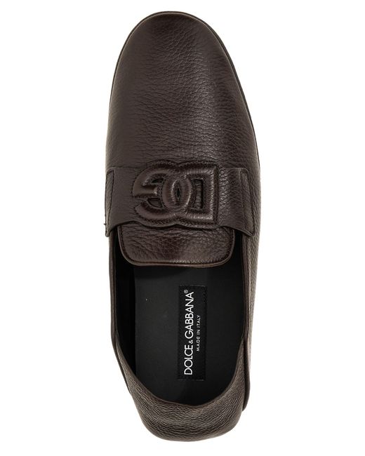 Dolce & Gabbana White 'Driver' Loafers for men