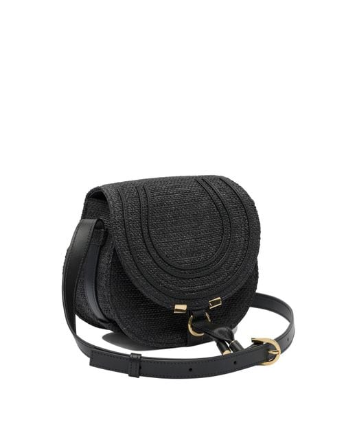 Saddle Marcie Borse A Tracolla Nero-Donna di Chloé in Black