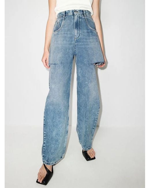 Maison Margiela Blue Cut-Out Jeans