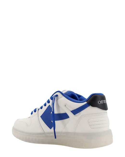 Sneakers in pelle con iconica Zip Tie di Off-White c/o Virgil Abloh in Blue da Uomo