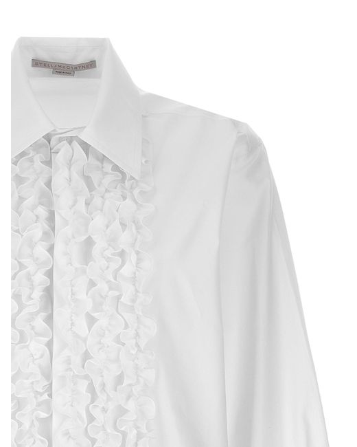 Ruffles Shirt Camicie Bianco di Stella McCartney in White