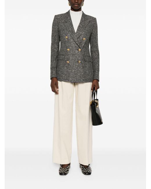 Tagliatore Gray Tailored Double-Breasted Jacket