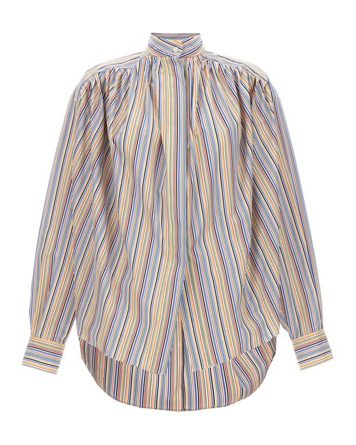 Striped Shirt Camicie Multicolor di Etro in White