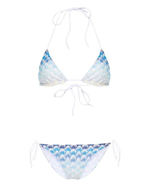 Missoni Blue Bikini With Gradient Effect