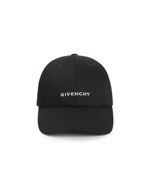 Givenchy Black Baseball Cap With Logo for men
