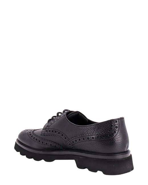 Doucal's White Leather Lace-up Shoe for men
