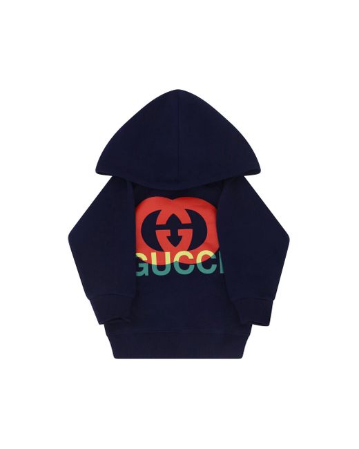 Gucci Blue Hoodie For Boy