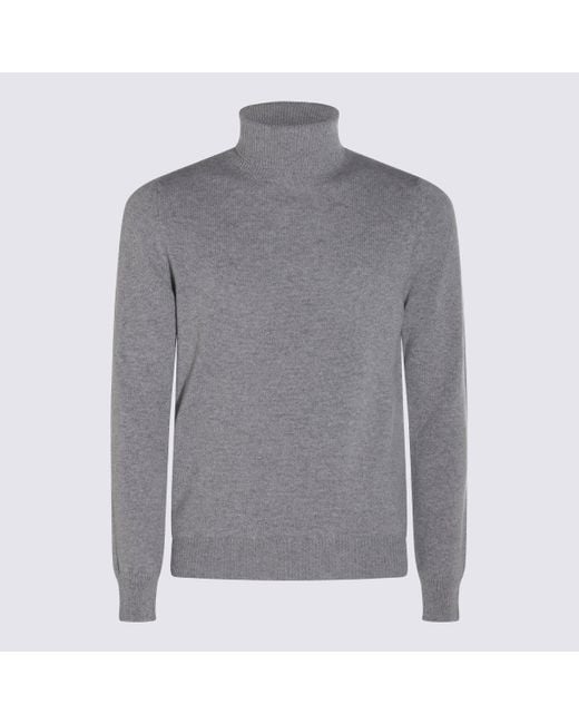 Malo Gray Sweaters Metallici E Grigi for men