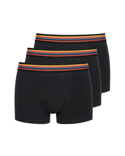 Paul Smith Black Pack Of Three Boxers for men