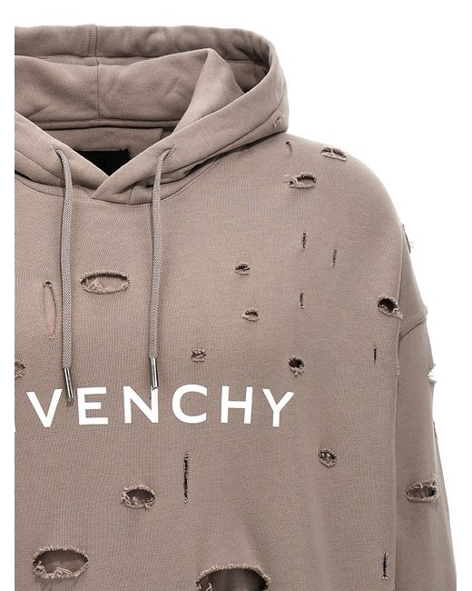 Logo Hoodie Felpe Grigio di Givenchy in Gray da Uomo