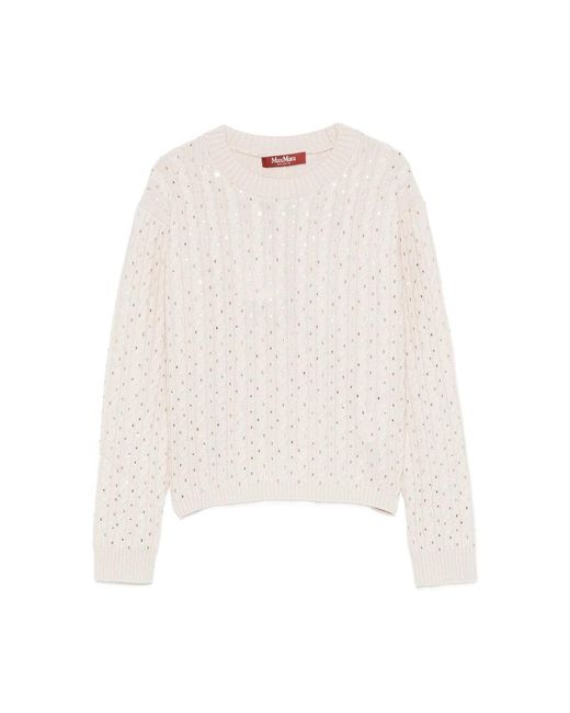 Maglioni Lana-Donna di Max Mara in White